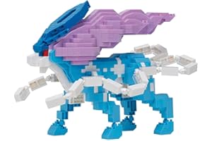 カワダ(Kawada)ナノブロック ポケットモンスター スイクン デラックスエディション NBPM_109 7×28×21ｃｍ 12才以上 インテリア ホビー NBPM_109