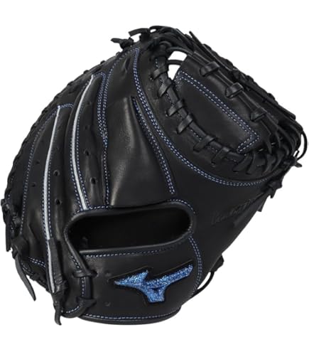 一般 軟式野球 キャッチャーミット ミズノ 大人サイズ ブラック ブルー 野球 ミズノ 軟式キャッチャーミット 大人 一般 軟式野球 草野球