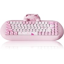 Amazon | YUNZII C68 ワイヤレスメカニカルキーボード かわいい猫 ps4