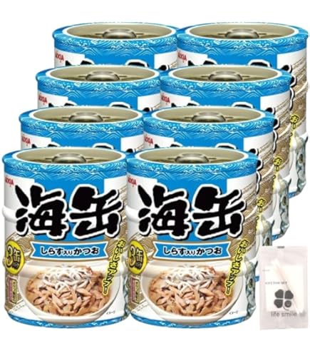 Amazon.co.jp: 海缶 ミニ3P 削り節入りかつお 180g(60g×3缶)×24個