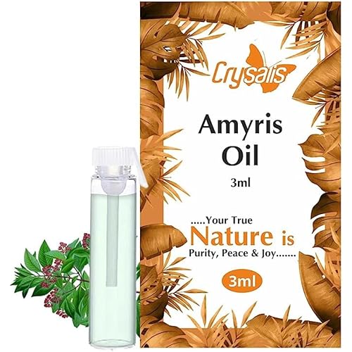 Crysalis Amyris (Amyris Balsamifera) Oil|100% Pure & Natural Undiluted Essential Oil Organic Standard for Skin & Hair Care|Th