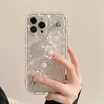 CaseStock 花柄 iPhone用ケース フラワー iPhoneケース クリア 花柄 スマホショルダー 花 16 16e