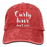 大人 デニム キャップ髪に触れない 大人気 スポーツ レジャー・キャップ オールシーズン 紫外線対策 日よけ 小顔効果 プリント付き 無地 レッド