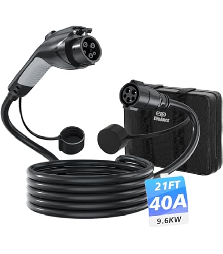 Amazon.co.jp: EVDANCE J1772 延長ケーブル EV充電器延長コード 40A 40