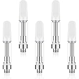 GPIERR CBDアトマイザー5本セット 互換用アトマイザー 510スレッド対応 1.0ml 電子タバコ アトマイザー エアリステック リキッドも対応可能 液漏れ防止 (白)