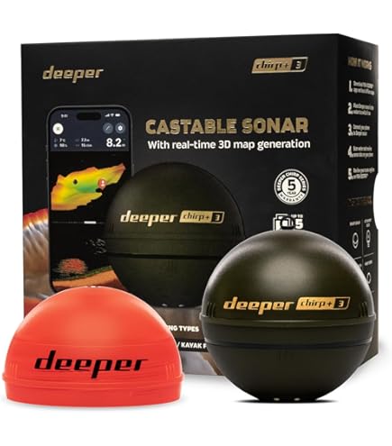 Amazon | 【日本正規代理店品】deeperワイヤレススマート魚群探知機