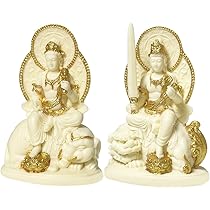 Amazon｜YUYAKESHI 菩薩 置物 厄除け 普賢 文殊 インテリア 風水