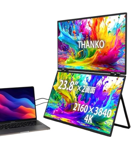 【美品】縦積型デュアルモニター UPERFECT Delta 15.6インチ Delta / △ モデル・UPERFECTデュアルモニター（縦積みデュアル