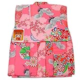 モスリン 一つ身着物 -73- 女の子 初着 祝着 一つ身 友禅 産着 ウール 日本製 羊毛 1歳 ピンク 花柄