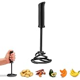 Dreamfarm Smood Lite Ergonomic Spring Coil Potato Masher | Traps and smashes vegetables and fruits, soft multi-position grip,