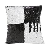 クッションカバー,Yukunda 2色リバーシブルスパンコールマーメイド枕カバー40×40ｃｍ