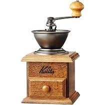Amazon｜【バリスタ多数使用】 カリタ Kalita コーヒーミル 木製 粒度
