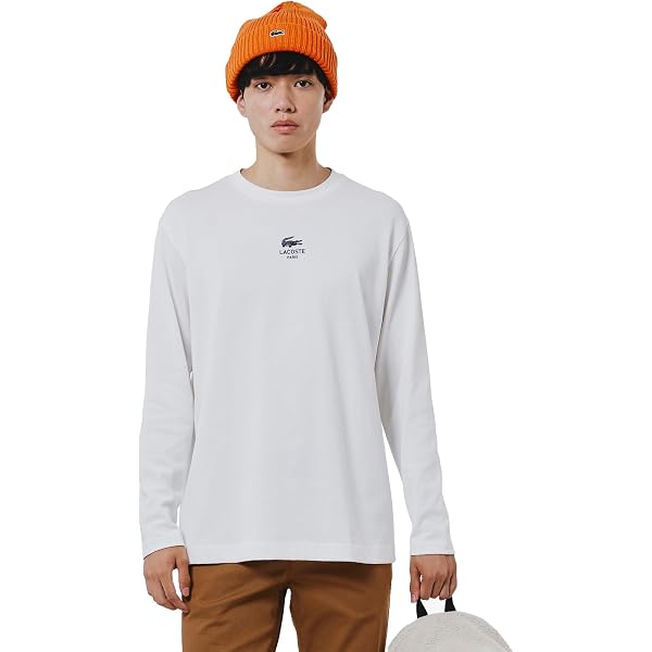 Amazon.co.jp: [ラコステ] ヘンリーネック ワッフル ニットTシャツ 
