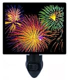 Night Light – Fireworks Celebration – 7月4日 – 愛国LEDナイトライト
