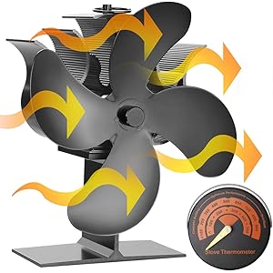 [令和改良最新版] ストーブファン Rmally エコストーブファン 薪ストーブファン 暖炉用ストーブファン 火力熱炉…