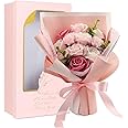 ソープフラワー 母の日 花 Minbau 枯れない 花 ギフト 花束 ボックス バラ 石鹸 フラワー お祝い 誕生日 記念日 女性 先生の日 敬老の日 バレンタインデー 昇進など プレゼント (pink)