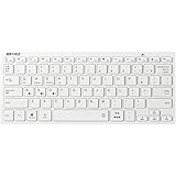バッファロー ウルトラスリム Bluetooth ワイヤレスキーボード iOS/iPadOS/Android/Mac/Chrome OS/Windows対応 PS5/PS4対応 テレワーク リモート 在宅 ホワイト BSKBB315WH
