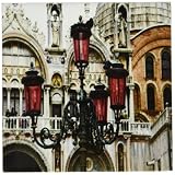 Rikki Knightヴェネツィアのセントマークの正方形のイタリアデザインアートセラミックタイル4 by 4インチ、