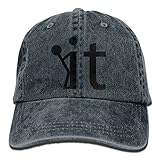 大人 デニム キャップそったれ！ ちくしょう ファック イット 大人気 ゴルフ キャップ ストーリート系 紫外線対策 日よけ 小顔効果 プリント付き 無地 ライトブルー