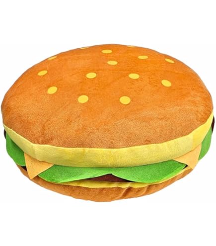 ドムドムハンバーガー　　もちもちハンバーガークッションXL ドムドムハンバーガー】人気バーガーが約35cmの特大クッションに