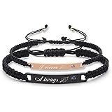 IEFSHINY Couples Bracelets His and Hers Bracelets, Relationship Bracelets Matching Bracelets for Couples Boyfriend and Girlfr