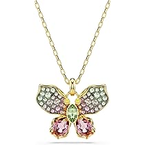 すう　新品同様 スワロフスキー Idyllia ペンダント Idyllia ペンダント, ミックスカット, フラワー, ブルー