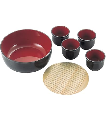 漆器 黒と赤の鉢 ゆらぎボール 渕銀 赤/黒（中） 木製 漆塗り FC7-4/8 漆器の井助