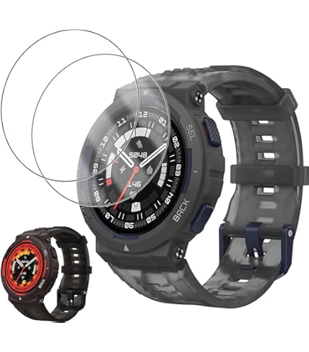 Amazon.co.jp: 【3枚セッ】For Amazfit Active Edge フィルム Mosasa 