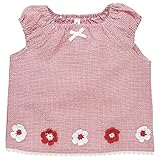 西松屋 [EFD] 裾花モチーフギンガムスモック 【80cm・90cm・95cm】　90　レッド