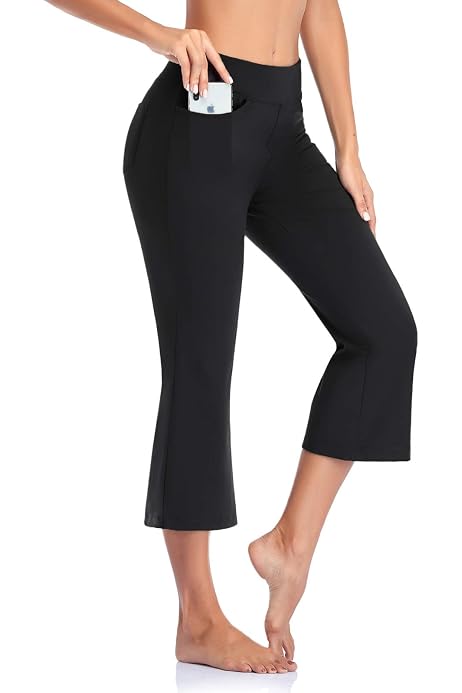 High Waist Yoga Capri Pants 