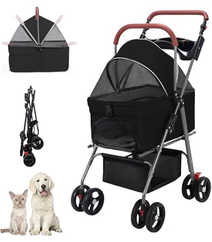 Amazon.co.jp: ペットカート 分離型 猫 犬用 バギー いぬ用 4輪 前輪