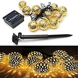 ソーラー充電式   LEDストリングライト  3.2m 10LED搭載   パティオ/ガーデン/芝生/デッキ/ツリー/クリスマス/キャンパー/パーティーなどに適応