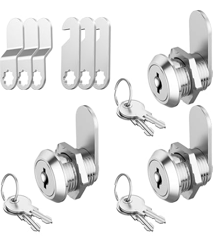 Semetall Elektrisch kastdeur Cam Lock 5 Pack Rode Drukknop met Semetall Elektrisch kastdeur Cam Lock 5 Pack Rode Drukknop met