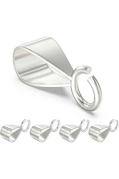 Clasp Interchangeable Pendant Bail 14k Hinged ID Enhancer Hanger Bail