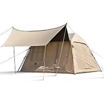 Amazon.co.jp: MOBI GARDEN テント 2-4人用 拡張キャノピー キャンプ