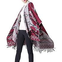 Amazon | [YMSTco] 大判ストール オルテガ ポンチョ マフラー