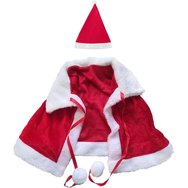Amazon.co.jp: [COSSA] サンタ ケープ 子供 クリスマス マント 子供