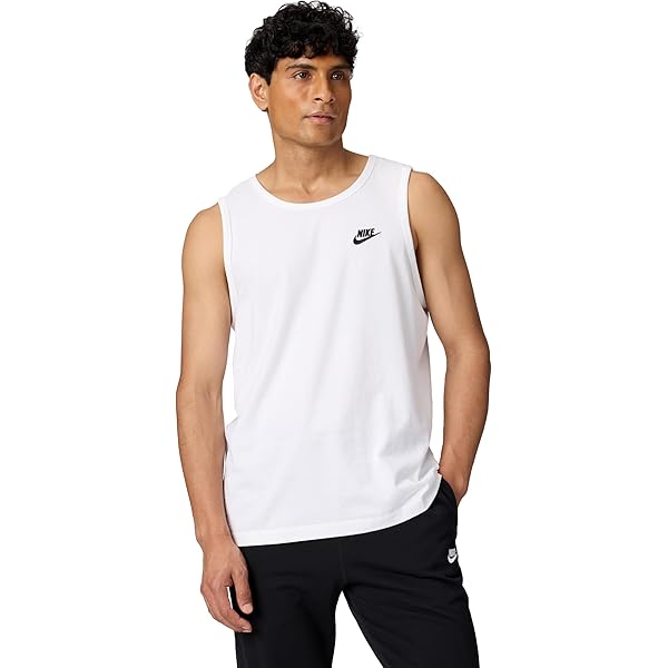 white nike compression tank top