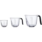 KitchenAid 3pc Angled Measuring Jug Set – Black