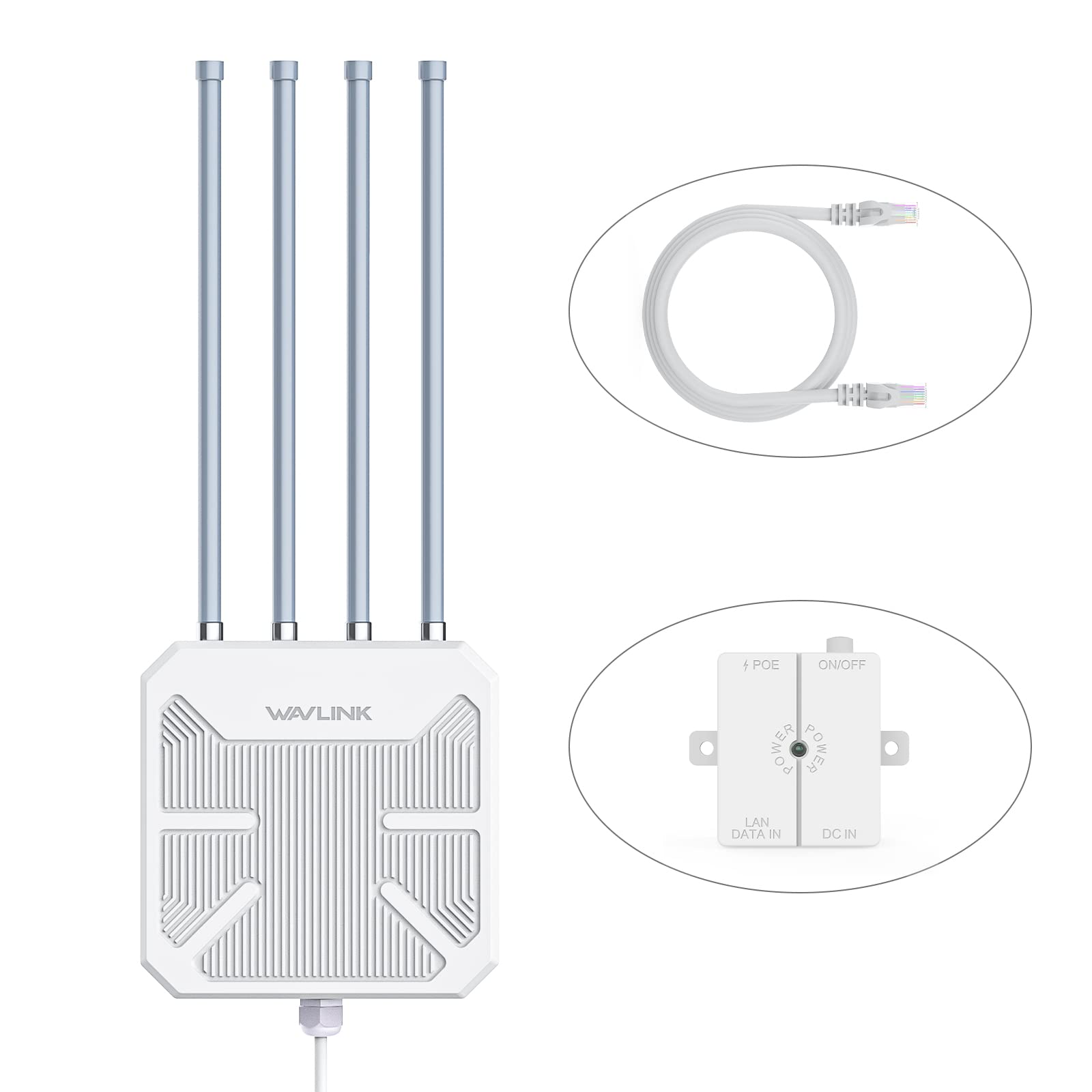 【プライムデー】【17,488円】 WAVLINK WiFi6 デュアルバンド2.4G+5G 屋外メッシュルーター/AP/中継器 【送料無料】