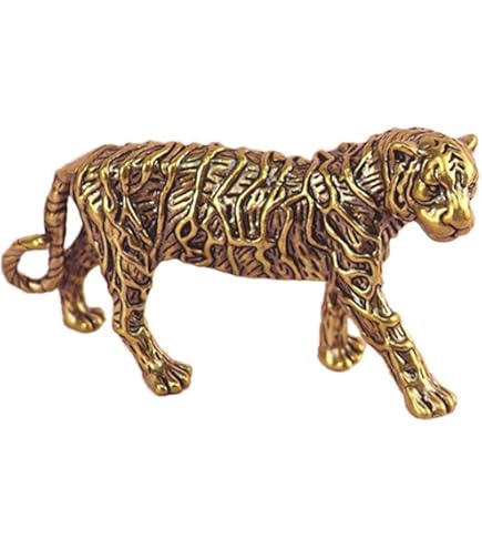 Amazon.co.jp: 躍動感鉄製「虎」金属工芸古美術置物オブジェ虎の置物