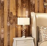 Blooming壁:壁紙Faux Vintage Wood Grain壁紙ロール、20.8 in * 32.8 Ft = 57 Sq Ft、Looks Real Up 。 20.5" x 396"=5