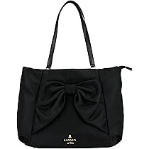 ランバンオンブルー　ニナ2ウェイバッグ LANVIN en Bleu ニナ 大リボン付き2wayトートバッグ ブラック