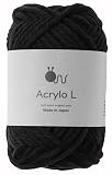原ウール knitworm 毛糸 アクリロ L 極太 50g(約55m) アクリル100% 12号 日本製 20.黒