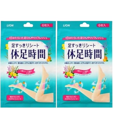 Amazon.co.jp: 休足時間 足すっきりシート 6枚 : ビューティー