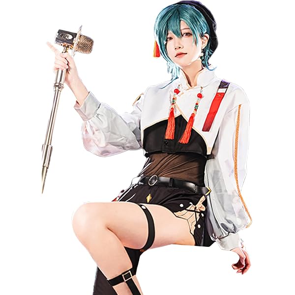 Amazon.co.jp: バーチャル アンジュカトリーナ コスプレ衣装+ウィッグ+