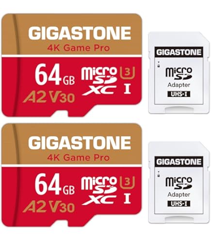 Amazon | 【5年保証】Gigastone マイクロSDカード 64GB A2 V30 2