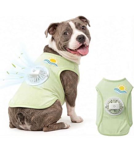 Amazon | GLULU AIR COOL WAN 犬用空調ウェア、ペット用冷却服、熱中症