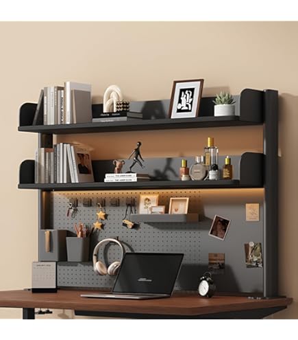 Amazon | 机上ラック 学生 勉強机 収納棚 デスクトップ収納ラック