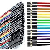 50個入りジャンパーワイヤージャンパーケーブルプラスチック製カラフルメス-メス1pブレッドボード・ジャンパーワイヤ電子作業アプリケーションに使用できます